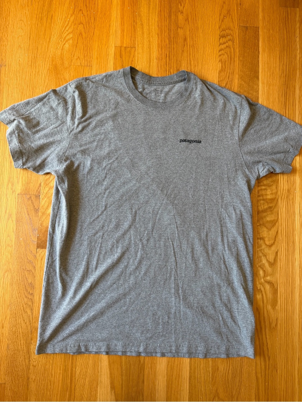 Mens Patagonia Gray Graphic Logo T-Shirt - Size Large